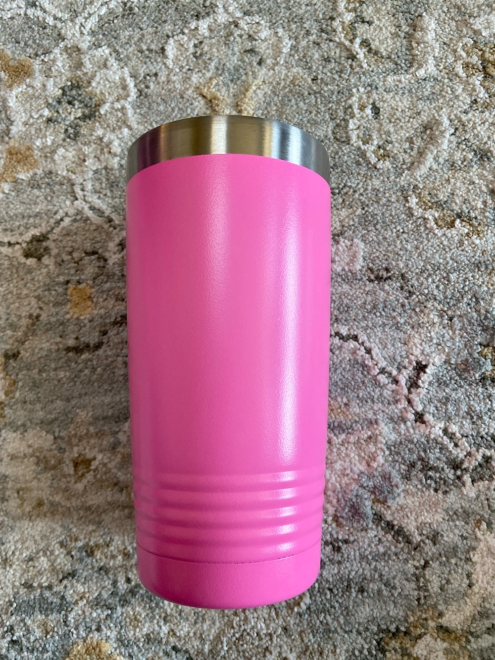 Pink Travel Tumbler - 'I Don't Give a Flock' Stainless Steel Mug - Picture 6 of 6